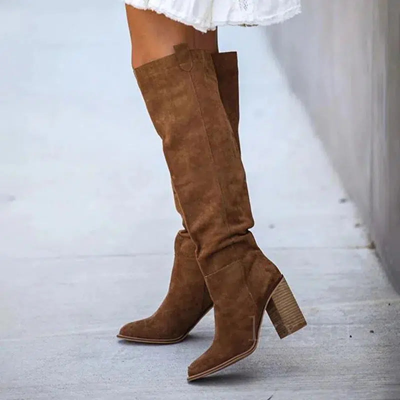 Bottes hautes camel on sale