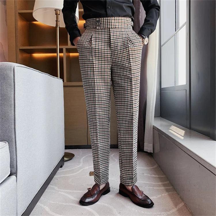 Grey houndstooth pants The Old Money