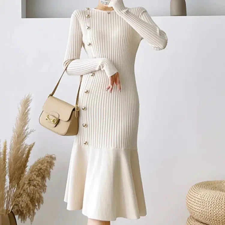 Robe tricot chic Le Old Money