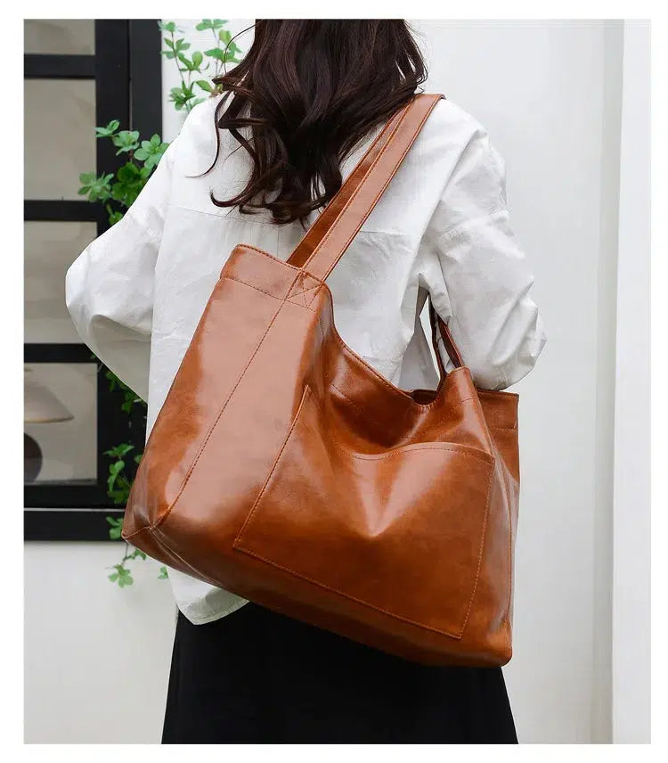 Soft leather tote bag The Old Money