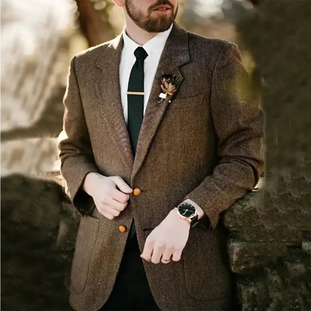 Veste en tweed shops homme