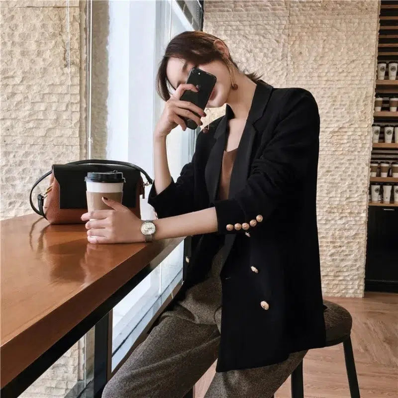 Blazer double boutonnage femme sale