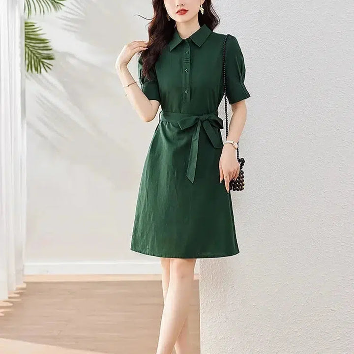 green emerald velvet dress Green Shirt Dress