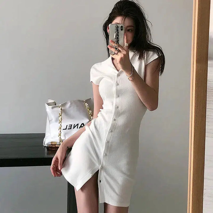White Polo Dress