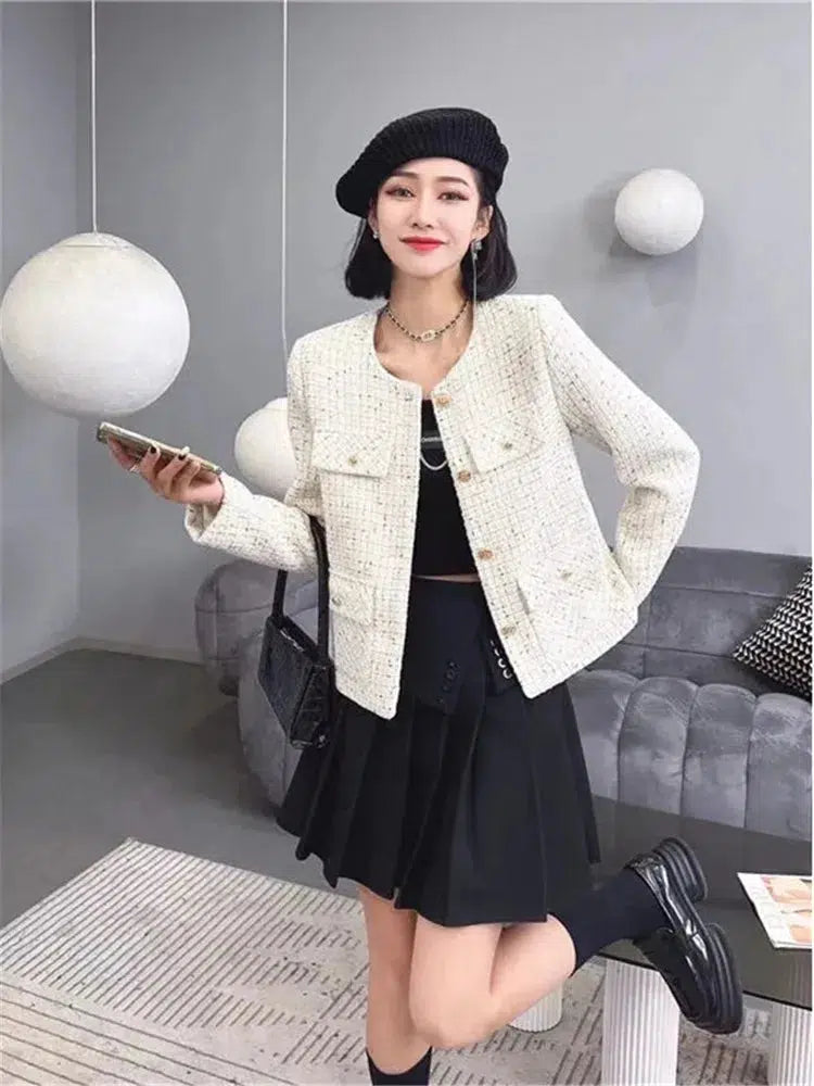 White tweed jacket The Old Money